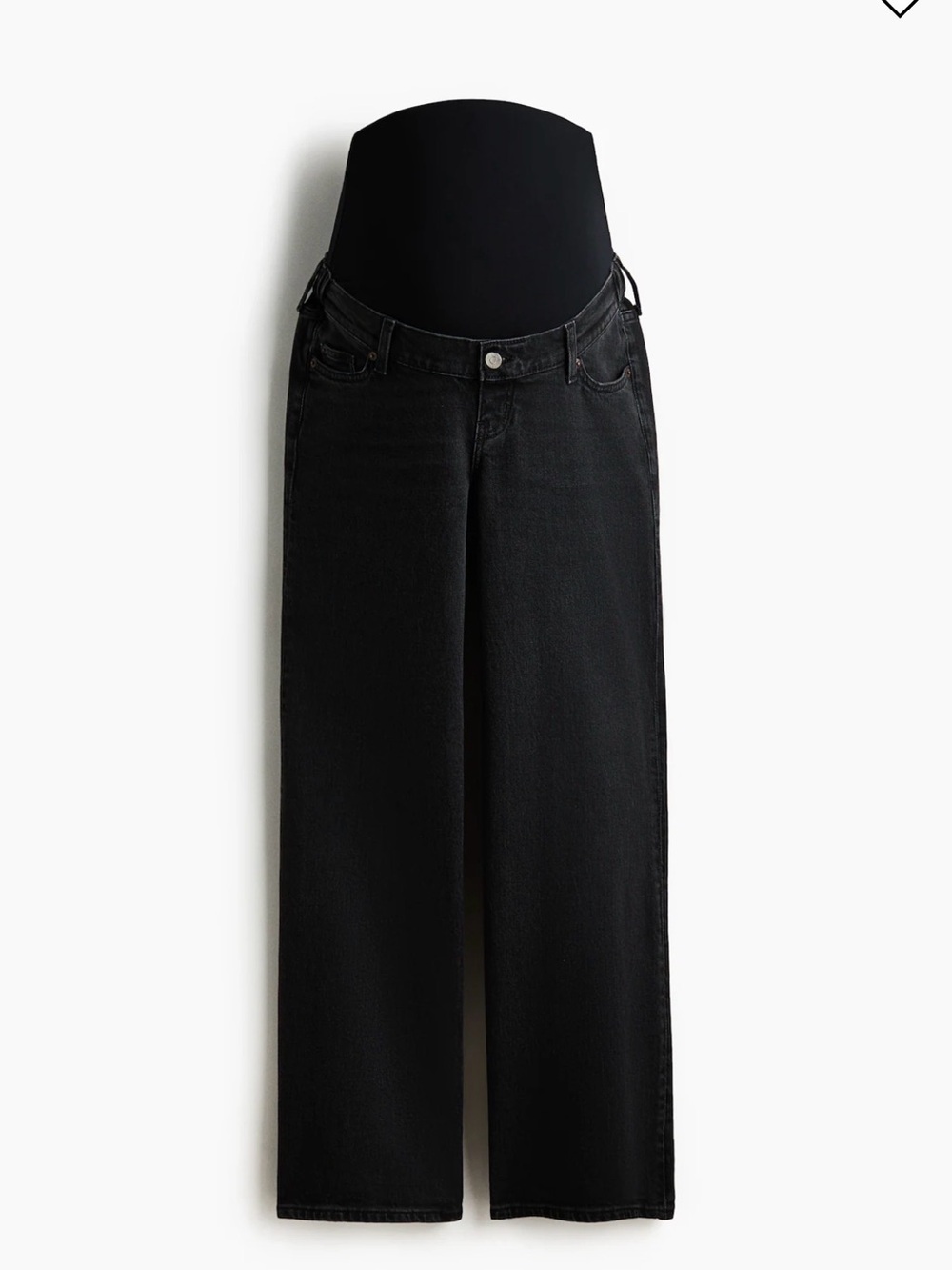 Maternity Wide-Leg Jeans - Black H&M